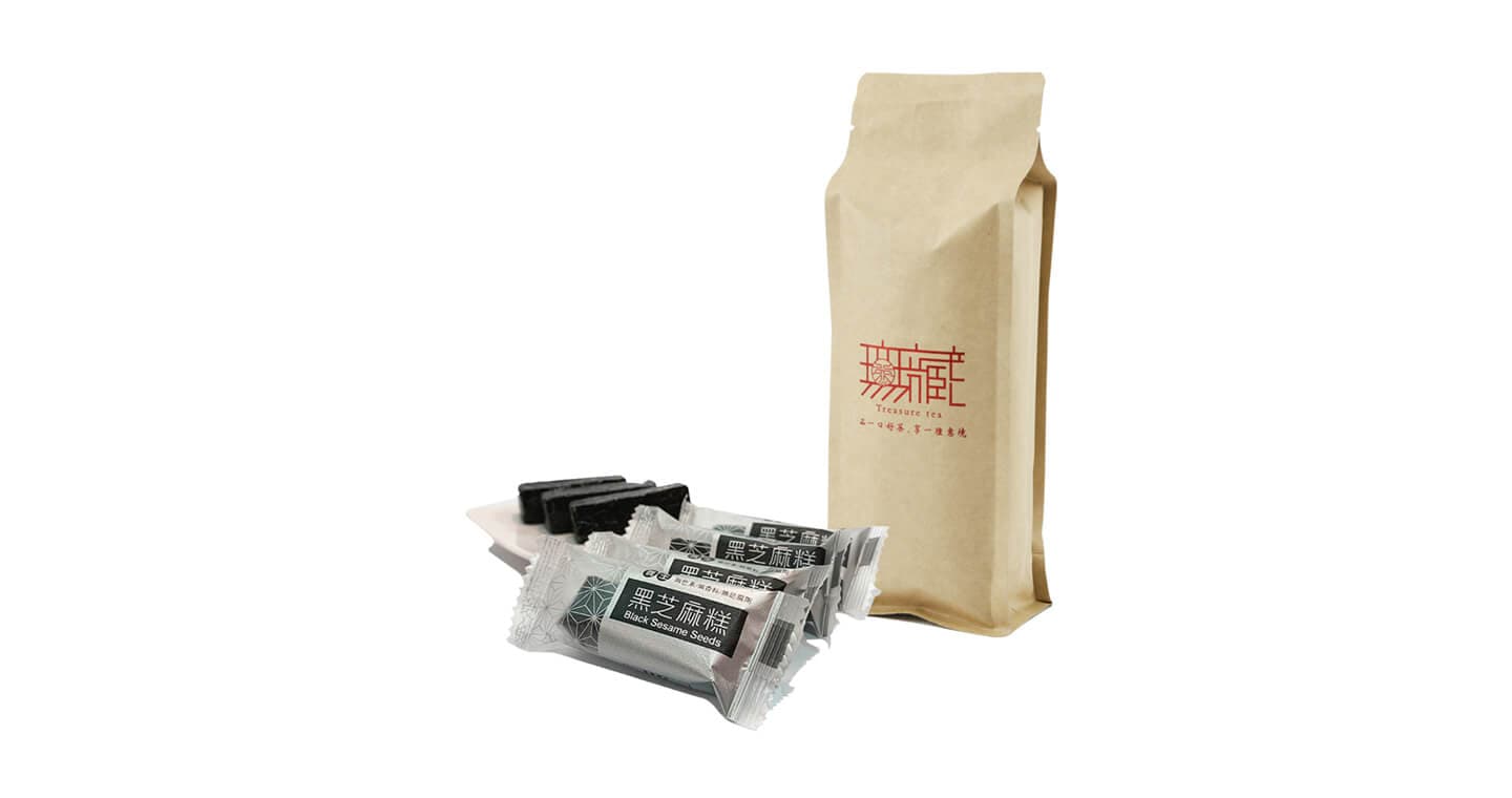 無藏 【茶食光光】無藏嚴製茶點-古早味黑芝麻糕-300g裸裝*6包（第 1 張，共 2 張）