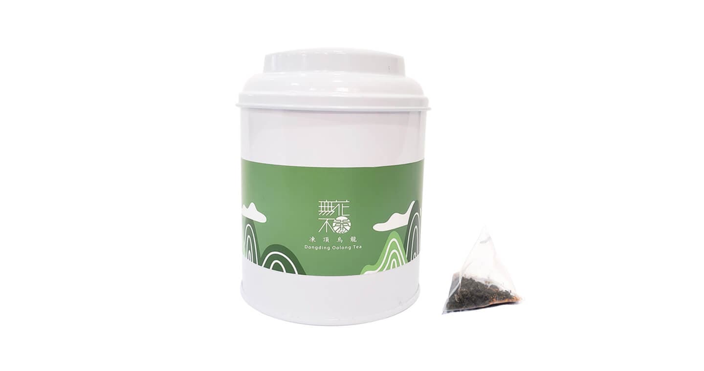 無藏 【無花不茶】原葉花茶系列-原味經典款：凍頂烏龍—3g三角茶包*10入圓鐵罐裝*2罐（第 1 張，共 5 張）