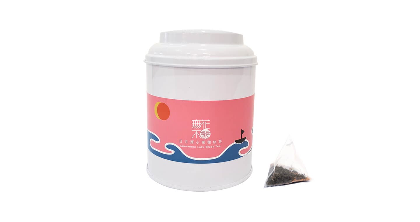 無藏 【無花不茶】原葉花茶系列-原味經典款:日月潭小葉種紅茶—3g三角茶包*10入圓鐵罐裝*2罐(第 1 張,共 5 張)