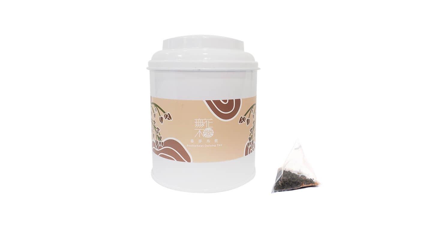 無藏 【無花不茶】原葉花茶系列-烏龍款：蕎麥烏龍—3g三角茶包*10入圓鐵罐裝*2罐（第 1 張，共 5 張）