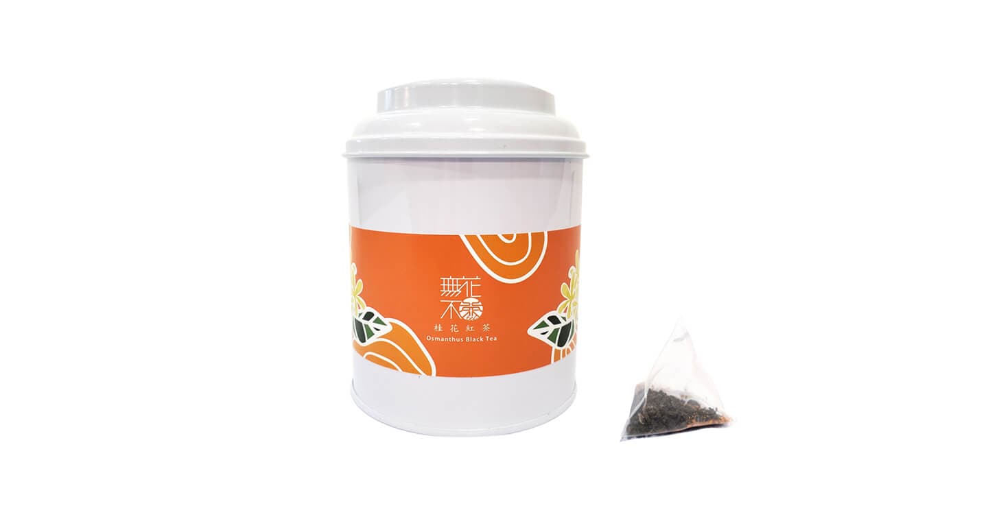 無藏 【無花不茶】原葉花茶系列-紅茶款:桂花紅茶—3g三角茶包*10入圓鐵罐裝*2罐(第 1 張,共 5 張)