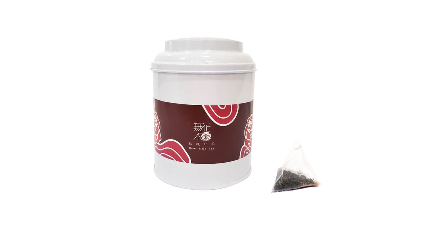 無藏 【無花不茶】原葉花茶系列-紅茶款：玫瑰紅茶—3g三角茶包*10入圓鐵罐裝*2罐（第 1 張，共 5 張）