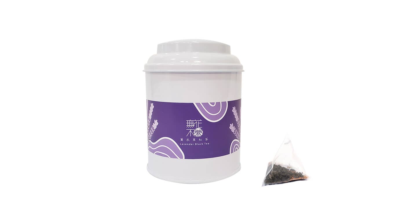 無藏 【無花不茶】原葉花茶系列-紅茶款:薰衣草紅茶—3g三角茶包*10入圓鐵罐裝*2罐(第 1 張,共 5 張)