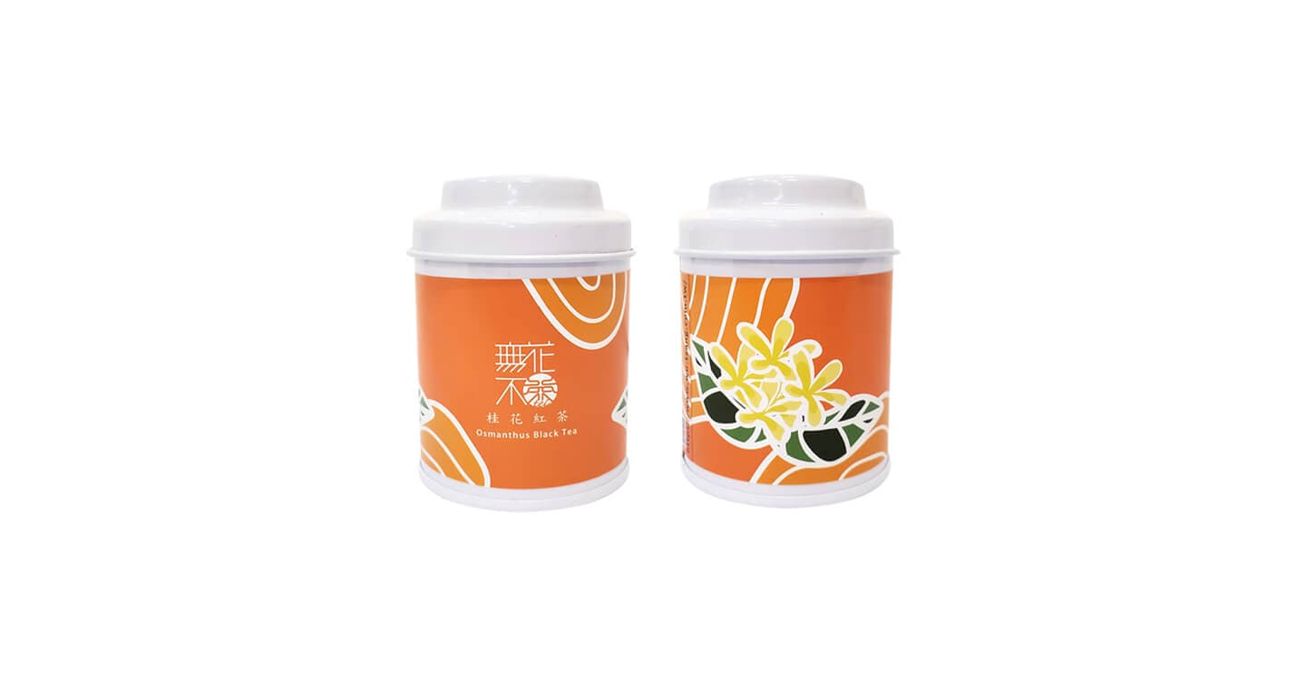 無藏 【無花不茶】原葉花茶系列-紅茶款：桂花紅茶—3g三角茶包*3入小鐵罐裝*5罐（第 1 張，共 5 張）