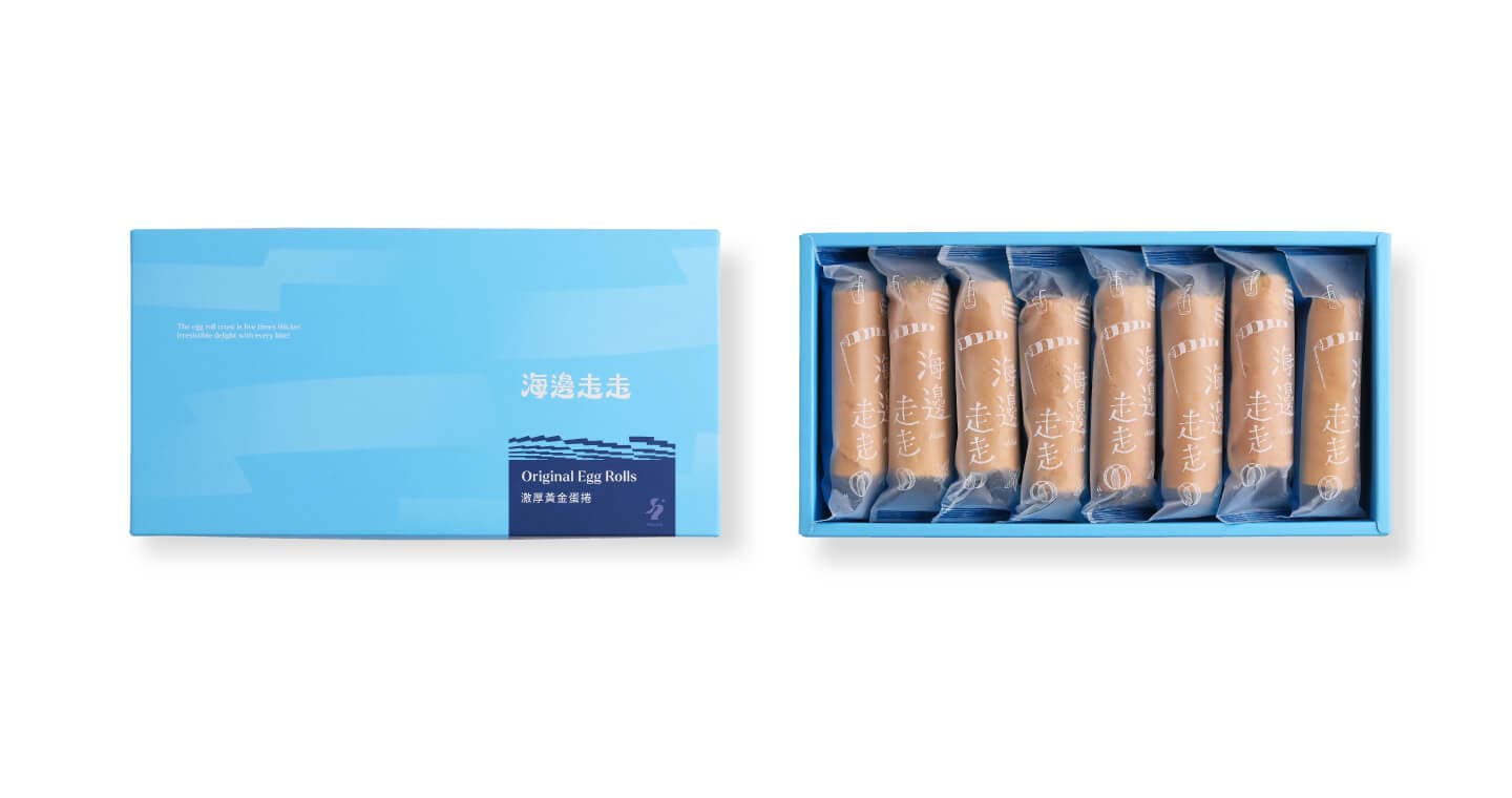 海邊走走 激厚黃金蛋捲《5倍的厚實》（2盒一組）