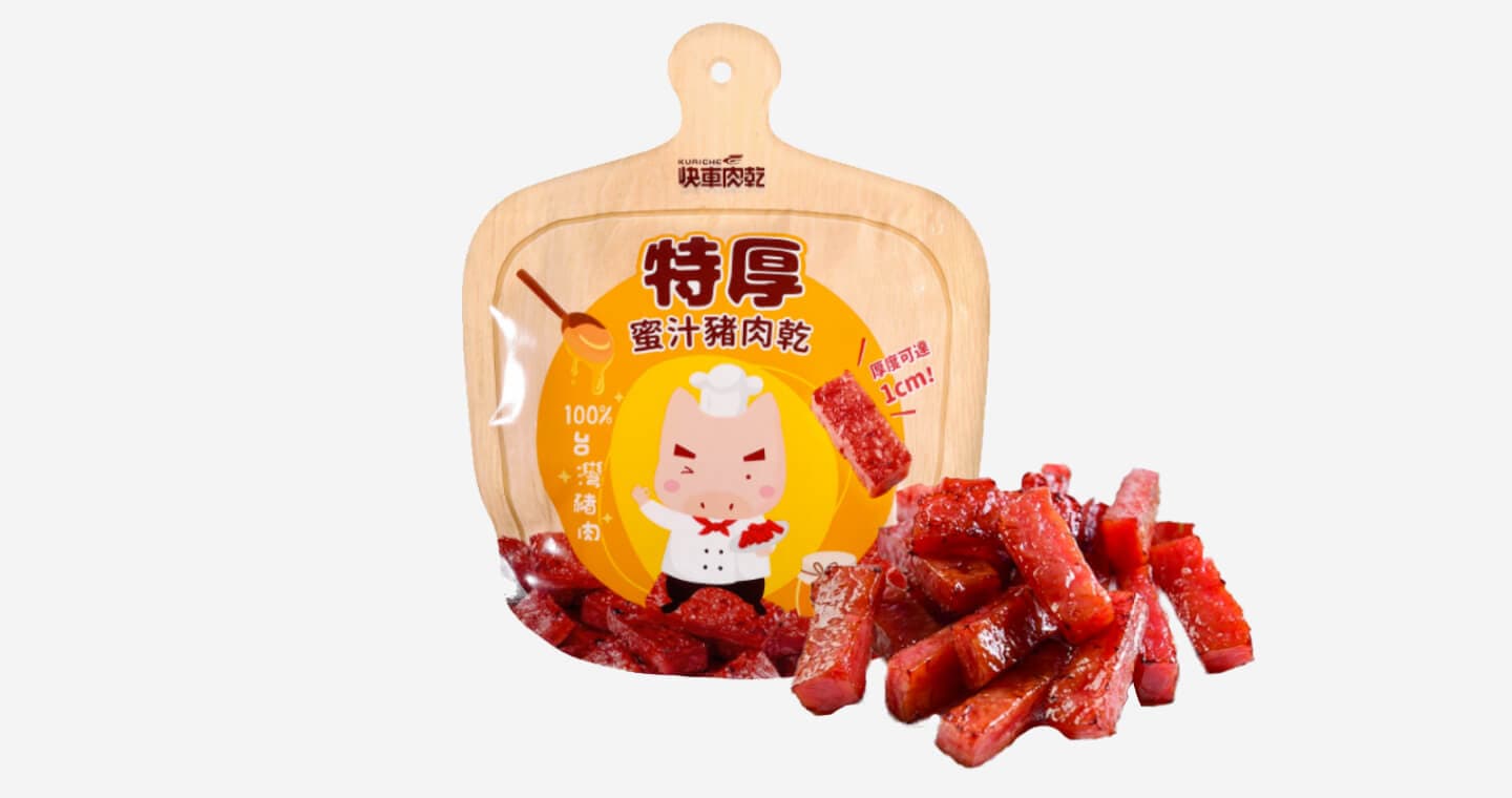 快車肉乾 招牌特厚豬肉乾-全新升級分享包-黑胡椒x2包（第 1 張，共 5 張）
