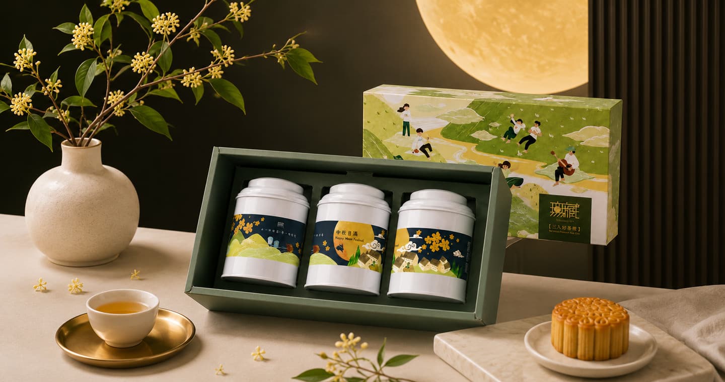 無藏 【中秋公益禮盒】U1 愉悅茶山3入大禮盒【清新款】金萱紅茶+金萱綠茶+金萱烏龍