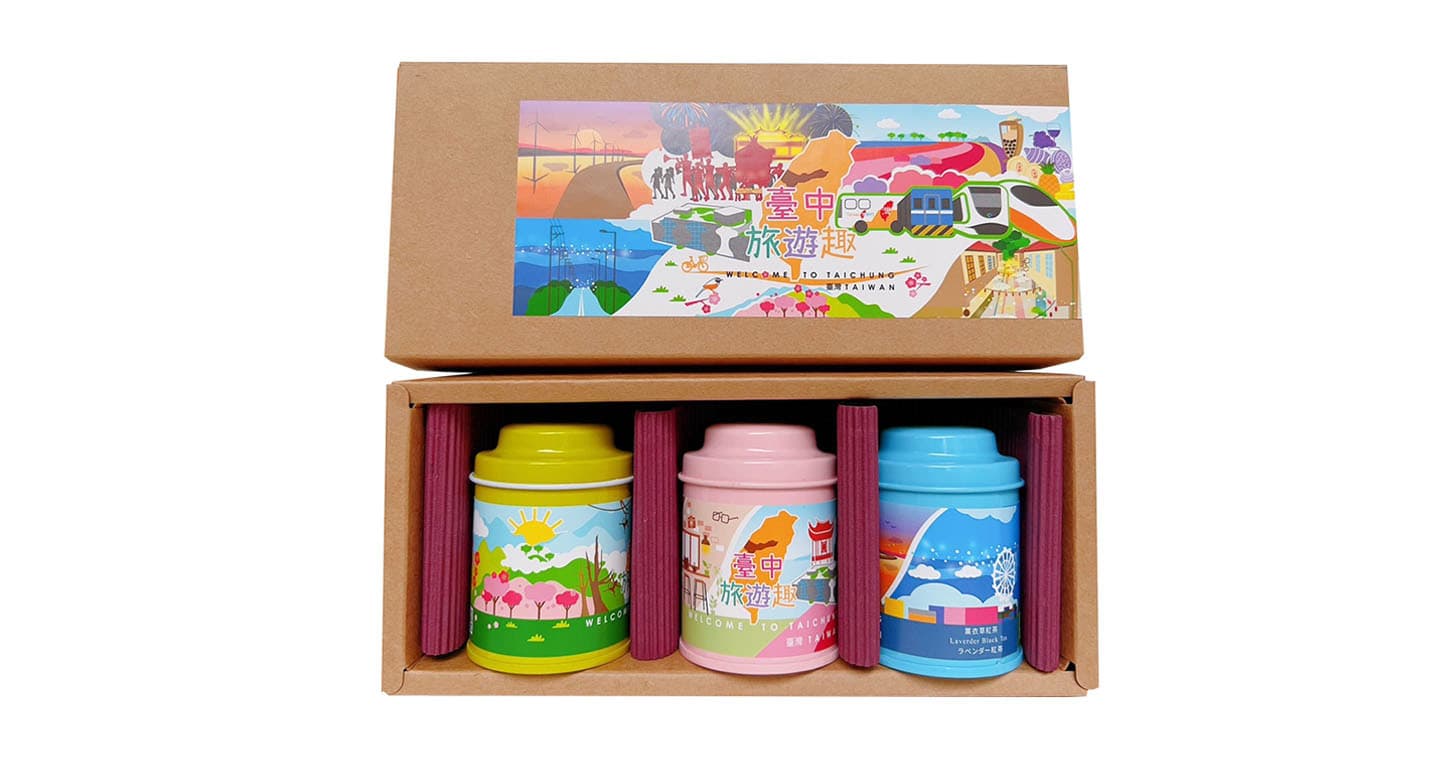 無藏 【臺中旅遊趣：山海屯】無藏 綜合款凍頂花茶三角茶包3入小罐禮盒
