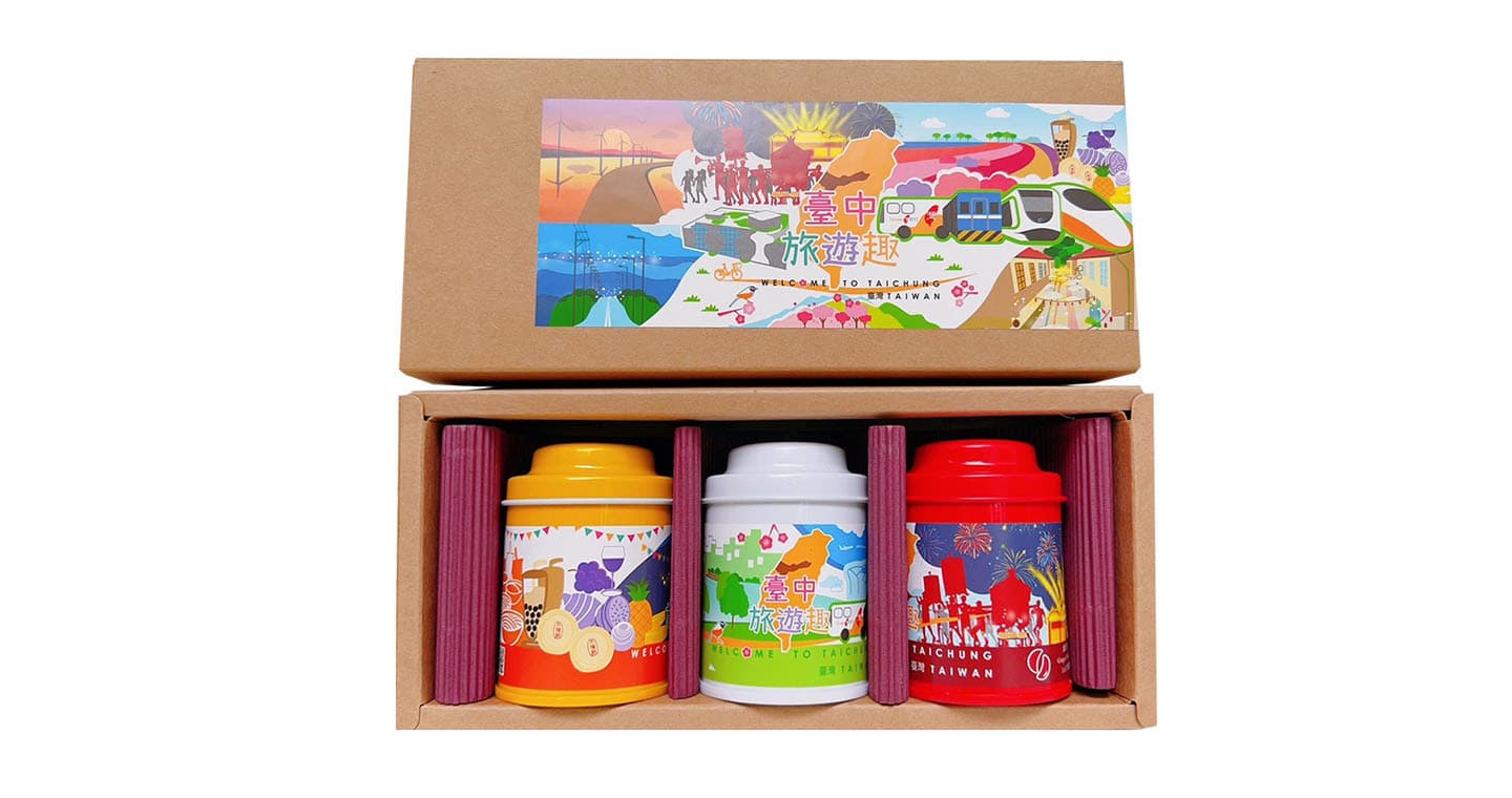 無藏 【臺中旅遊趣：食住樂】無藏 綜合款凍頂花茶三角茶包3入小罐禮盒