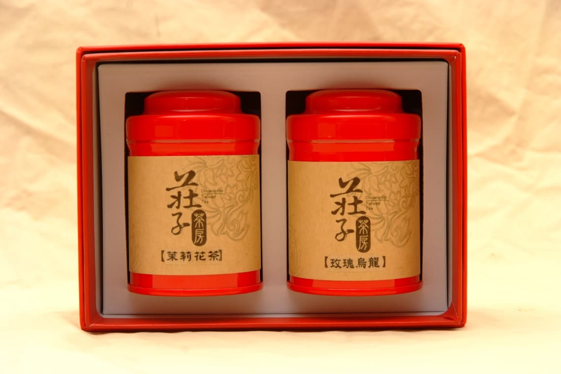 莊子茶房 禮盒組 正欉鐵觀音(150g)+ 黑烏龍(炭焙烏龍)(150g)