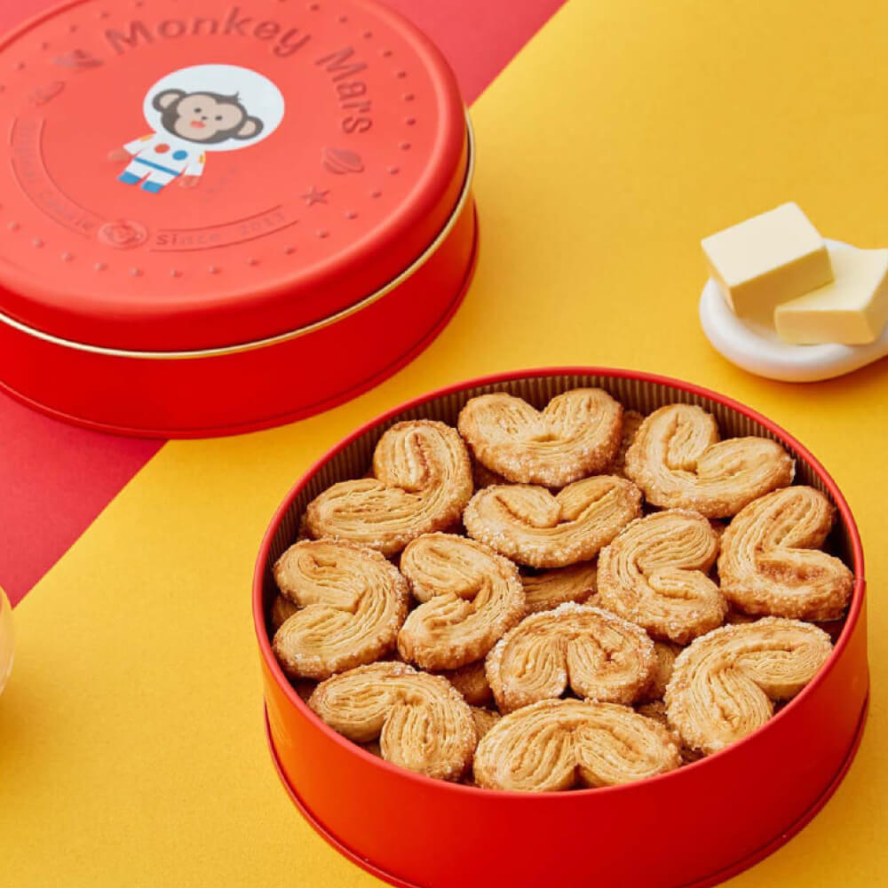火星猴子手工餅乾 - 幸福蝴蝶酥（3 盒組）